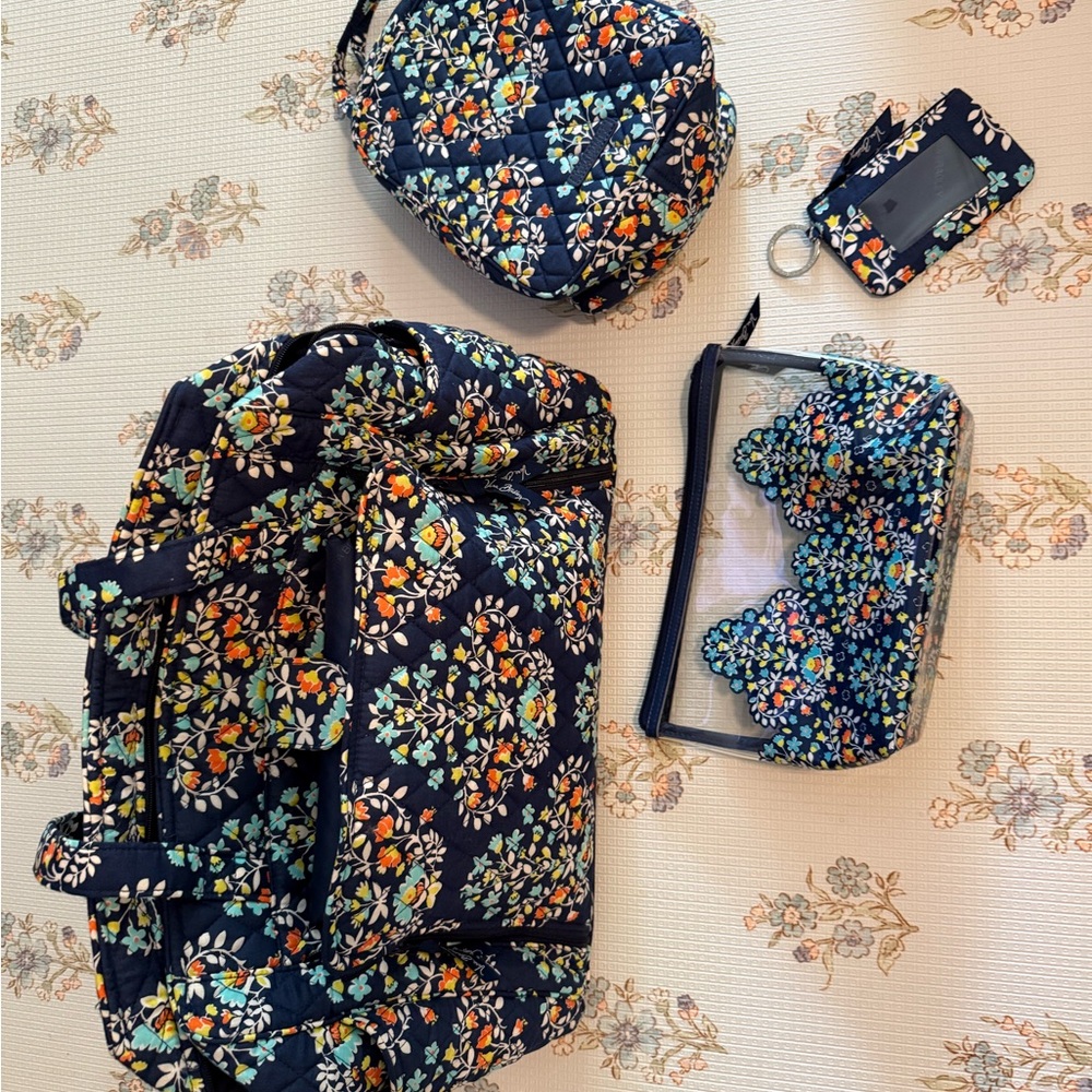 Vera Bradley diaper bag bundle in chandelier floral retired pattern